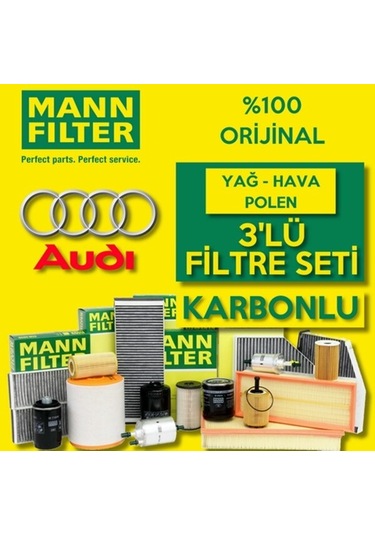 Audi A4 2.0 Tdi Mann-Filter Filtre Bakım Seti B8 2009-2012