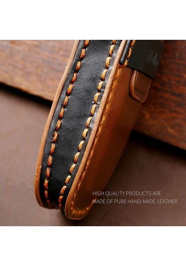 Novahub Hallmo Ford Focus B Uyumlu Araba Sığır Derisi Anahtar Kılıfı Siyah