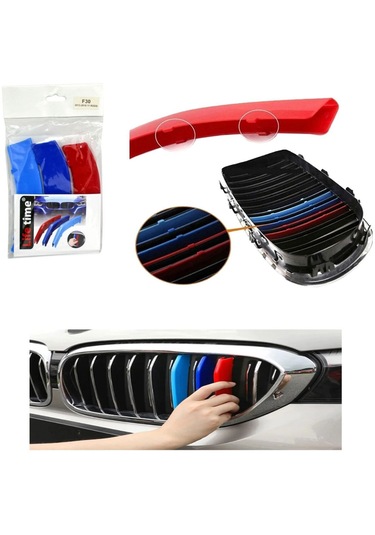 Bmw 3 Serisi F30 2013-2018 Uyumlu Yedek Parça 11 Rods 3m Ön Normal Panjur Böbrek Şeridi