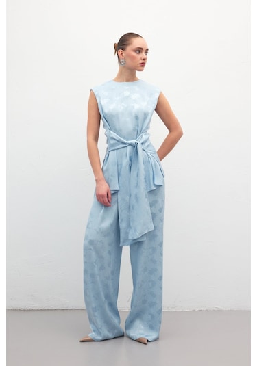 Sateen Camila Pantolon - Bebe Mavi-137187 Bebe Mavi