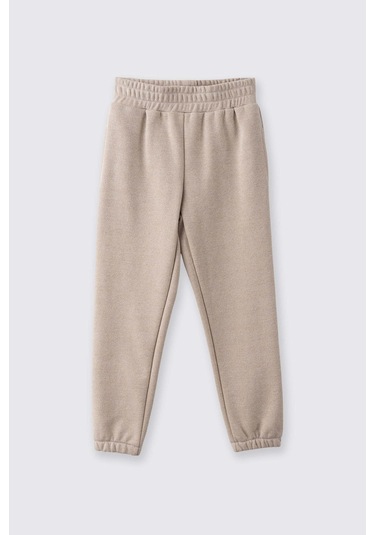 Panço Simli Bej Kız Çocuk Eşofman Altı 2521gk01006 Bej