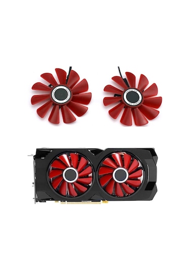 Xfx 85 Mm Çap Rx-570-2048sp Rx-580 Fd10u12s9-c Xfx Rx570 4g Rx580 Video Görüntü Kartları Yedek Fan Olarak Soğutma