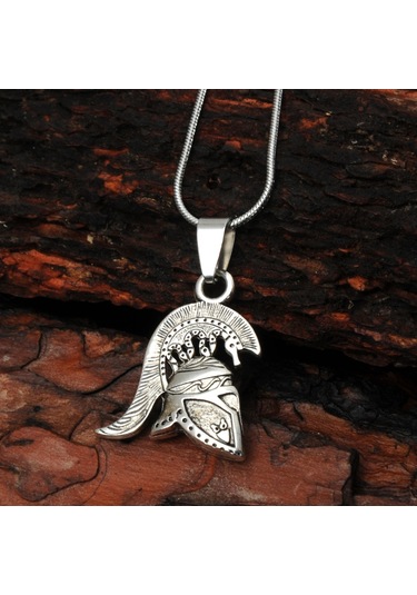 Best Şovalye Erkek Kolye Miğfer Takı Aksesuar K24 T5