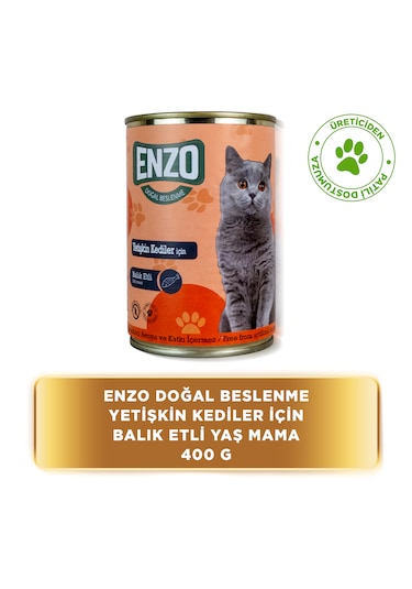 Balık Etli Konserve Yaş Kedi Maması 400 Gr X 24