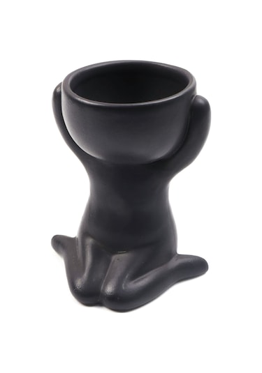 Suofeng İnsan Figürlü Seramik Saksı - Minimalist Nordik Stil Çiçeklik Ve Dekorasyon