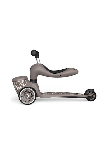 Scoot And Ride Highwaykick 1 Lifestyle Scooter - Brown Lines 210621-96605