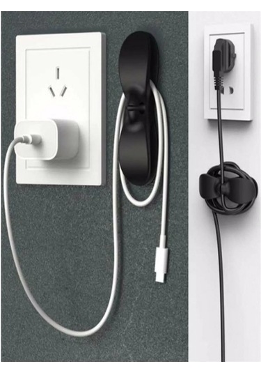 2 Adet Yapışkanlı Kablo Sabitleyici Düzenleyici Çok Amaçlı Kablo