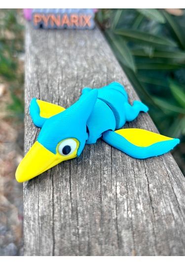 Pterodaktil Oyuncak Figürü Gökyüzünün Kadim Efendisi 3d Hareketli Organik Model - Orta Boy Dinozor