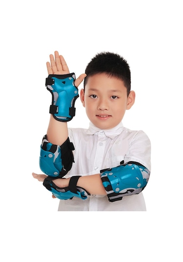 Suntek Çocuklar Çocuk Paten Scooter Koruyucu Dişli Diz Mavi-l Mavi L Çok Renkli