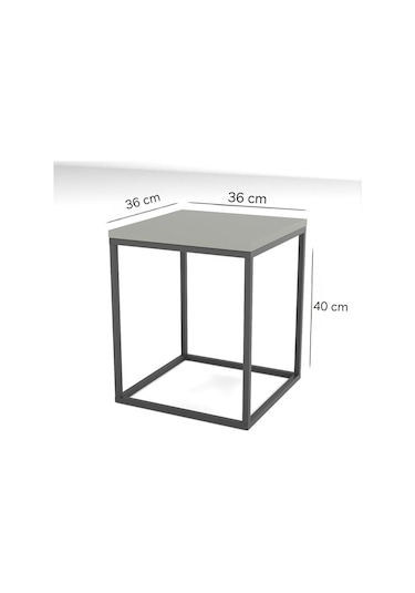 4+1 Gold Ayak Beyaz Parlak 10mm Glossmax Mdf Membran Orta Sehpa