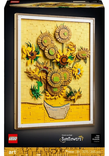LEGO® Art Vincent van Gogh – Ayçiçekleri 31215 - Yetişkinler için Yaratıcı Dekoratif Model Yapım Seti (2615 Parça)