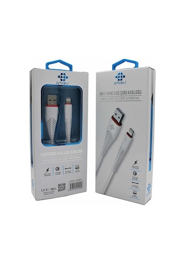 Arbaks Apple iPhone Uyumlu 2400Mah Hızlı Şarj Veri Aktarımı Arb400