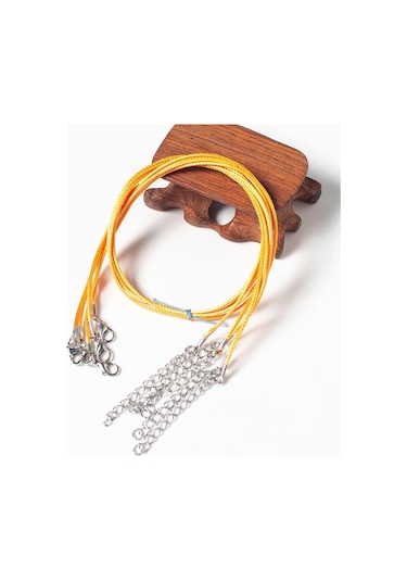 100 Adet Kristal Kolye Kolye Halat Takı Kordon Altın Çok Renkli