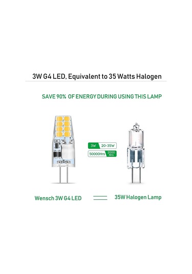 G4 Led Sıcak Beyaz, 10 G4 Led Ampul 12v, 3w Sıcak Beyaz 3000k 16x 2835 Smd 35w Halojen Ampulü Değiştirin, Titreşimsiz, G4 Akkor Ampul 350 Lümen, 360 Işın Açısı