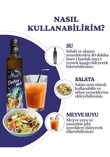 Detox Mix Sirkesi Doğal Fermantasyon 500 Ml X2 Adet