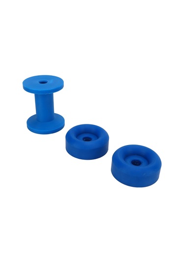 Yunboo Gemi Tırnak Tekerleği - Mavi Pvc Malzeme - Kayık Tırnak Merkezleyici Ve Kılavuz Rulmanı 3 Adet