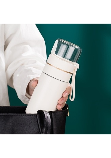 Ganzhoushop Termos Sones Paslanmaz Çelik Çay Bardağı 739 316 Ae - Dayanıklı Ve Şık Çay Bardağı Beyaz