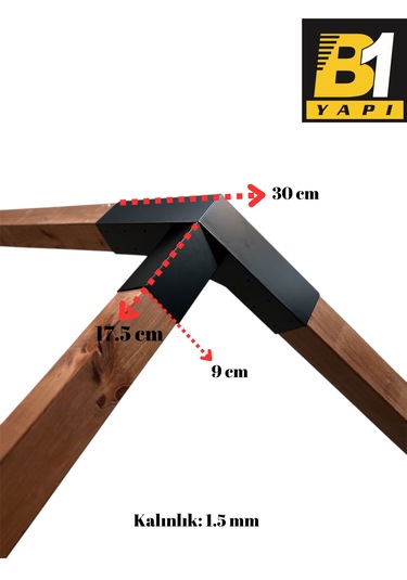 Pergola Kamelya 3 Kollu Çatı Bağlantı Aparatı Baş Mahya
