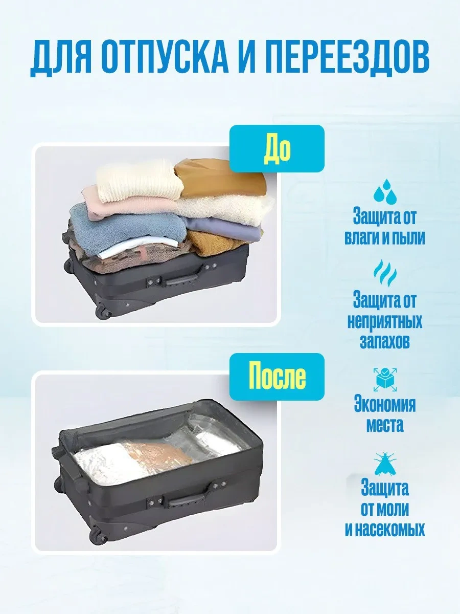 Gadgetgenius Giysi Ve Eşya Depolama İçin Vakumlu Poşetler 40x60 250676453