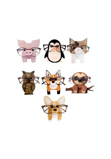 Geeksen Ahşap Hayvan Serisi Gözlük Tutucu: Baykuş Desenli Masaüstü Gözlük Tutucu - Fonksiyonel Ve Dekoratif Gözlük Rahatlatıcı