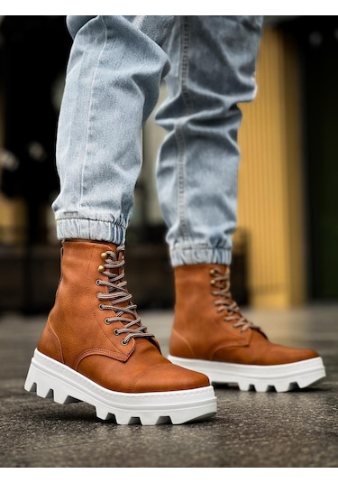 Knack Yüksek Taban Ayakkabı B-023 Taba Taba