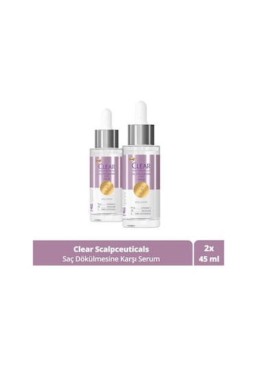 Clear Scalpceuticals Saç Bakım Serumu Saç Dökülmesine Karşı 45 Ml X2