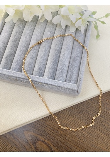 Işıltılı İşlemeli Çelik Zincir Kolye Kararmaz Xuping Vip Seri Ürün Rose 45 Cm Rose Gold