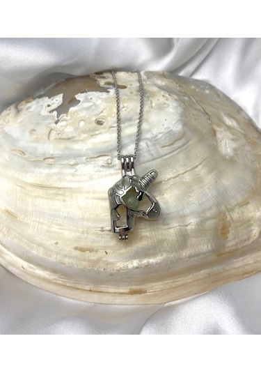 Karanlıkta Parlayan Gümüş Kaplama Unicorn Kolye Çok REnkli