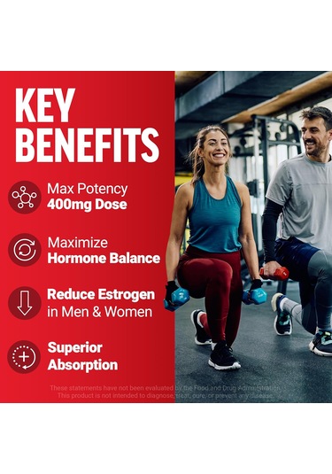 Force Factor Estrogen Balance For For Hormonal Acne, Metabolism, Menopause Dım Max, 400 Mg, 60 Caps