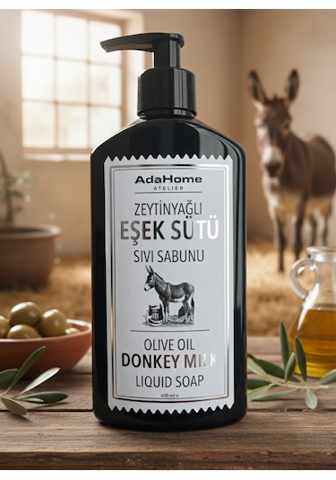 Adahome Atelier Zeytinyağlı Ve Eşek Sütlü Sıvı Sabun