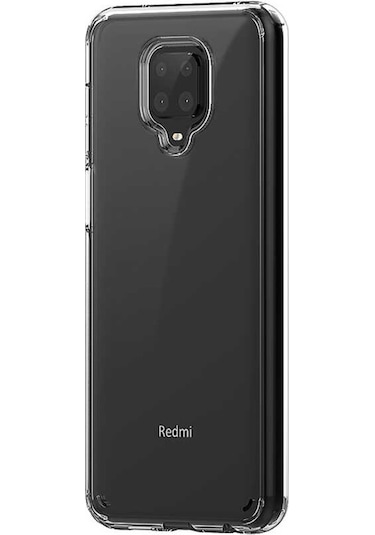 Xiaomi Redmi Note 9 Pro Kılıf Zore Coss Şeffaf Sert Silikon Kılıf Renksiz