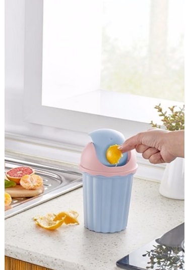 Baysal Mini Masaüstü Çöp Kovası - Mavi 11202