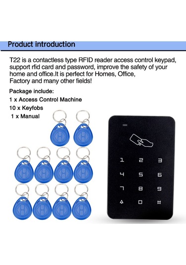 C18 510 Şifreli ve Göstergeçli Kapı Açma Sistemi Rfıd 125 Khz