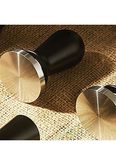 Metabagua 58mm Espresso Kahve Sabotaj Paslanmaz Çelik Düz Taban Kahve Tozu Pres Çekiç Sabit Yay Basıncı İle B Q5a5wz Siyah