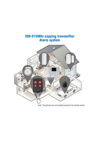 Youmex 4 Tuşlu Kopyalama Kumandası - Garaj Kapısı, Araba Ve Alarm Sistemleri İçin Evrensel Rf Kumanda 315/433/868/915mhz