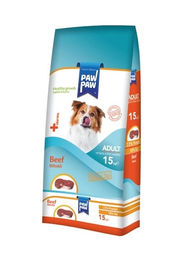 Paw Paw Biftekli Yetişkin Köpek Maması 15 KG