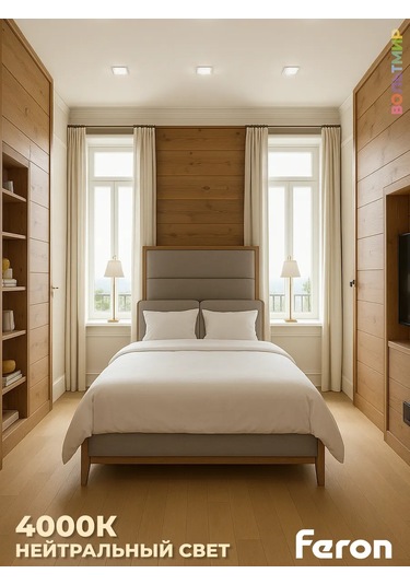 Feron Beyaz Led Aydınlatmalı Gömme Armatür Cd5024 215247607 Krom