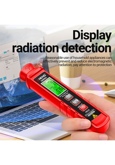 Kosona Aneng Gn902 Ev Ofis Dışarı Elektromanyetik Radyasyon Testeri Lcd Ekranlı Alarma Sahip Mavi Pil Dahil Değil