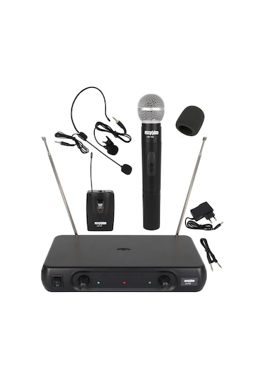 Lastvoice Lm-102ey Çiftli El Yaka Headset Vhf Telsiz Kablosuz Mikrofon