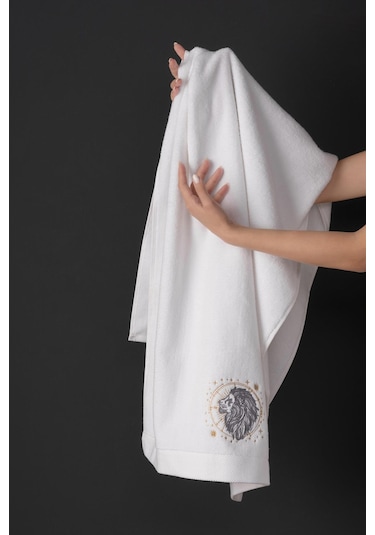 Varol %100 Microcotton Üst Kalite Havlu Seti Burç Nakışlı Aslan-standart Aslan Diğer