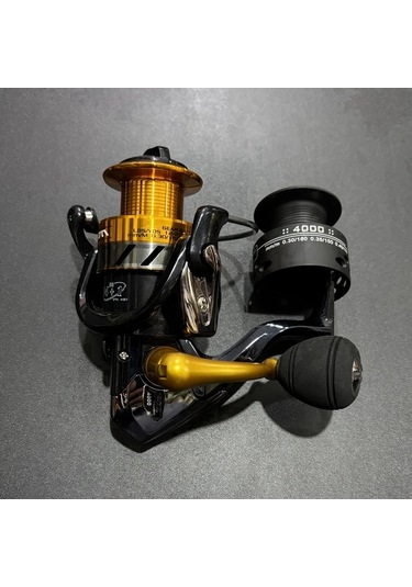 Fochsia 4000 Advanced Çift Milli Döner Makara 14+1 Paslanmaz Çelik Bilyalı Rulman Yüksek Oran Alüminyum Gövde Levrek Ve Alabalık Avı İçin