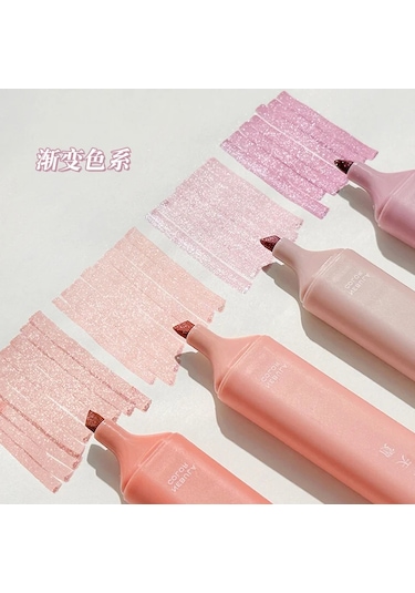 İncil Çalışma Notları İçin Sevimli Renkler Glitter Vurgulayıcı Kalem Bling Vintage-rosette Nebu Vintage-rosette Nebu Çok Renkli