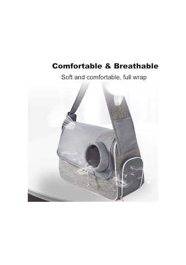 Qingmipy Taşınabilir Kedi Köpek Taşıma Çantası - Nefes Alabilir, Hafif Ve Konforlu