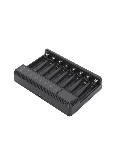 Vkemall Seıvı 8 Liçinli Usb Akıllı Şarj Cihazı Ni-mh Ni-cd Aa Aaa Pil İçin, Otomatik Korumalı, Taşınabilir Seyahat Modeli Piller Dahil Değil