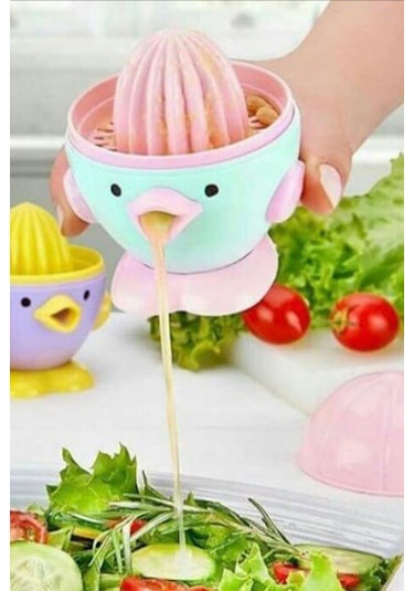 Şirin Limon Portakal Sıkacağı Karışık Renkli Açık Gri