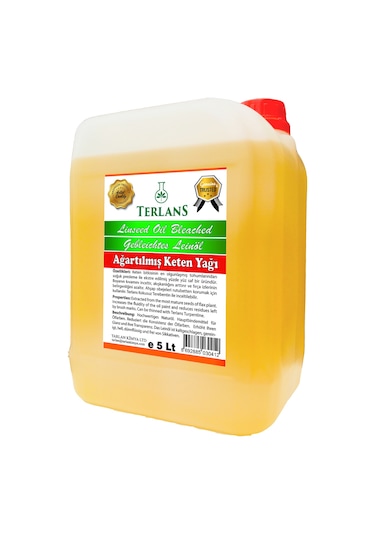 Terlans Keten Yağı Ahşap Koruyucu Resim Yağı 5 L