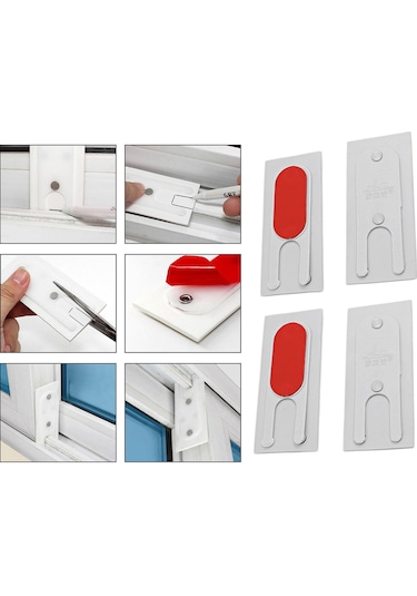 Suntek Sürgülü Kapı Pencere Için 4 Parça Rüzgar Açık-gri