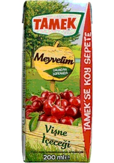 Tamek Meyvelim Vişne İçeceği 200 Ml X 27 Adet