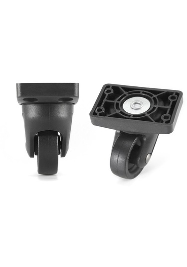 Homyl Bagaj Tekerlekleri, Bavul Yedek Parçalar Taşınabilir Siyah