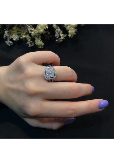 Stela Fashıon Baget Gümüş Yüzük